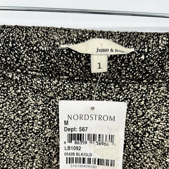 ๐ NWT June & Hudson High Waisted Pencil Skirt Sparkle Shiny Shimmer Party Large - Picture 15 of 15